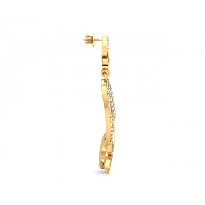 Cady Brilliant Diamond Earrings in Gold